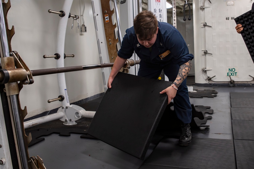 Sailors conduct routine operations