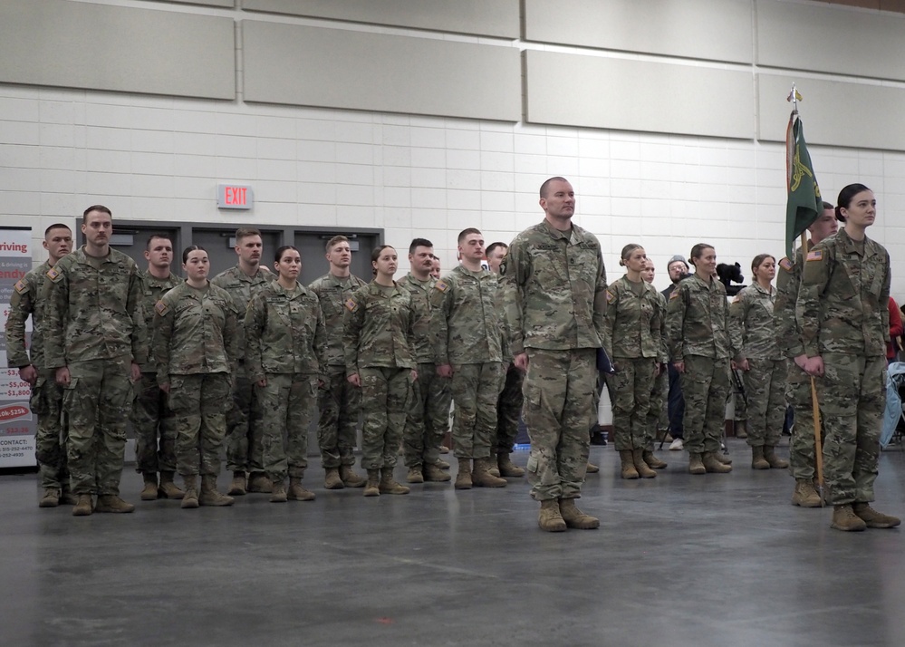 186th Military Police Company send-off ceremony