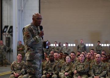 CSAF visits 90 MW, engages with Airmen