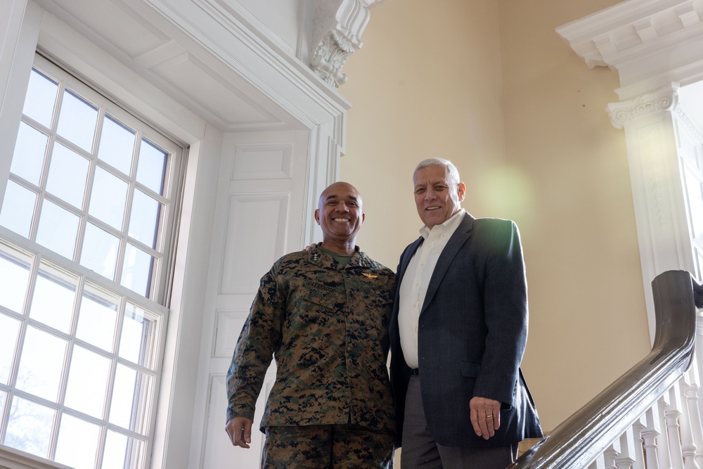 Gen. Paxton 33rd Assistant Commandant of the Marine Corps passes knowledge on to the next generation of Marines