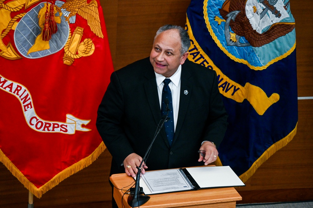 Secretary of the Navy Carlos Del Toro names the future USNS Bethesda (EMS 1)