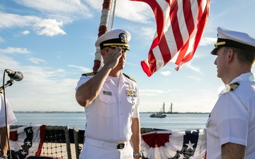 Destroyer Squadron ONE Holds Change of Command