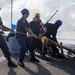 USS Laboon Pulls into a Port during Operation Prosperity Guardian