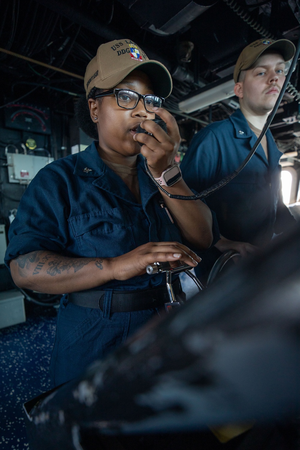 USS Laboon Pulls into a Port during Operation Prosperity Guardian