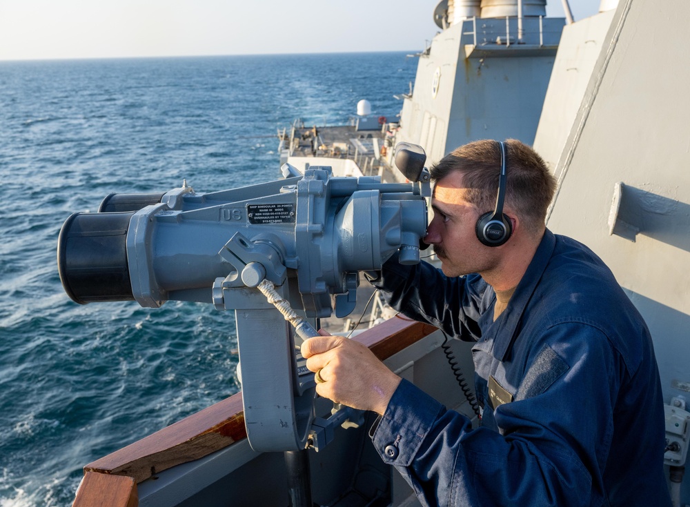 USS Mason Sailors Stand Watch in Support of Operation Prosperity Guardian