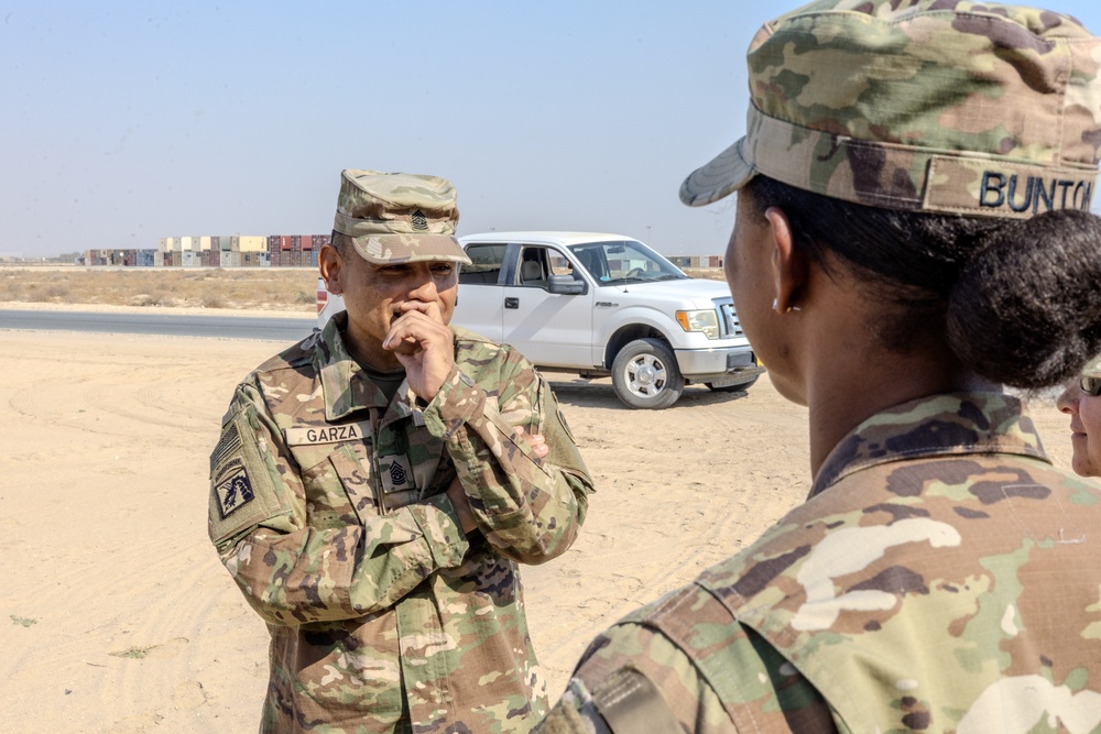CSM Jacinto visits the 1st Theater Sustainment Command