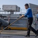 USS Bataan Sailors Scrub the Flight Deck