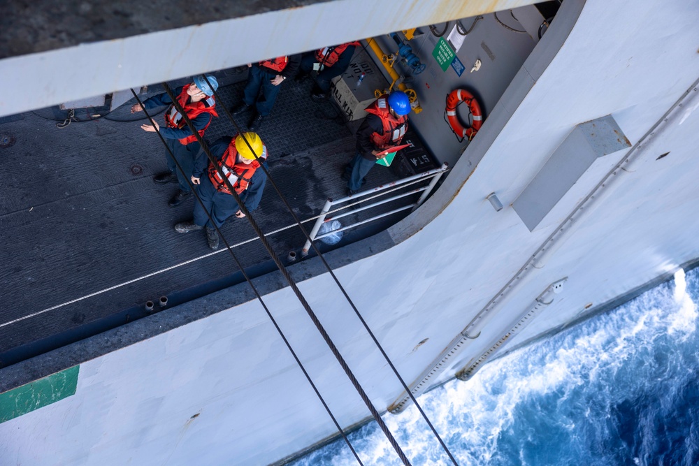 USS Bataan Conducts Replenishment-at-Sea