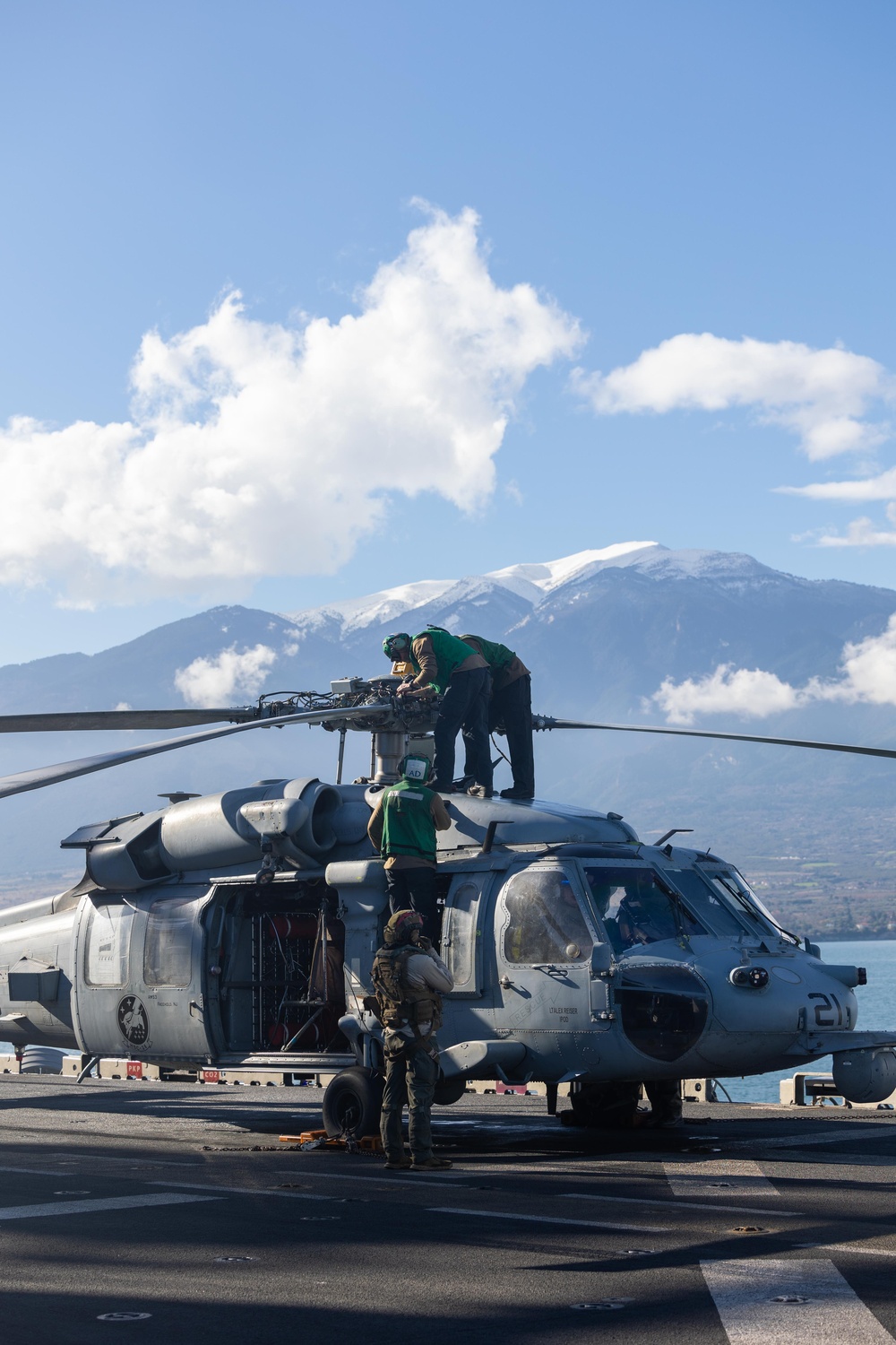 USS Bataan Flight Operations For Greek Marine Bilateral Exercise