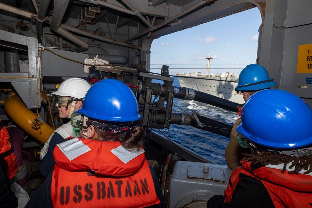 USS Bataan Conducts Replenishment-at-Sea