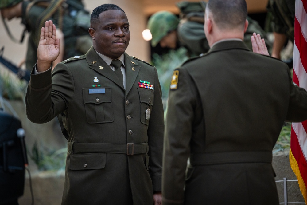Dallas native directly commissioned to captain at the National Museum of the Marine Corps