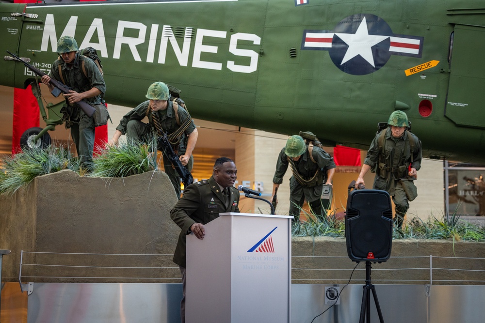 Dallas native directly commissioned to captain at the National Museum of the Marine Corps