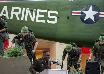 Dallas native directly commissioned to captain at the National Museum of the Marine Corps