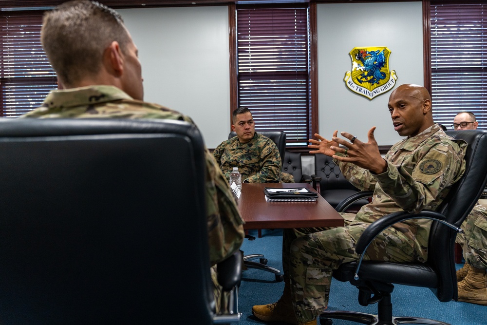 CMSGT Bruce Visits Keesler AFB