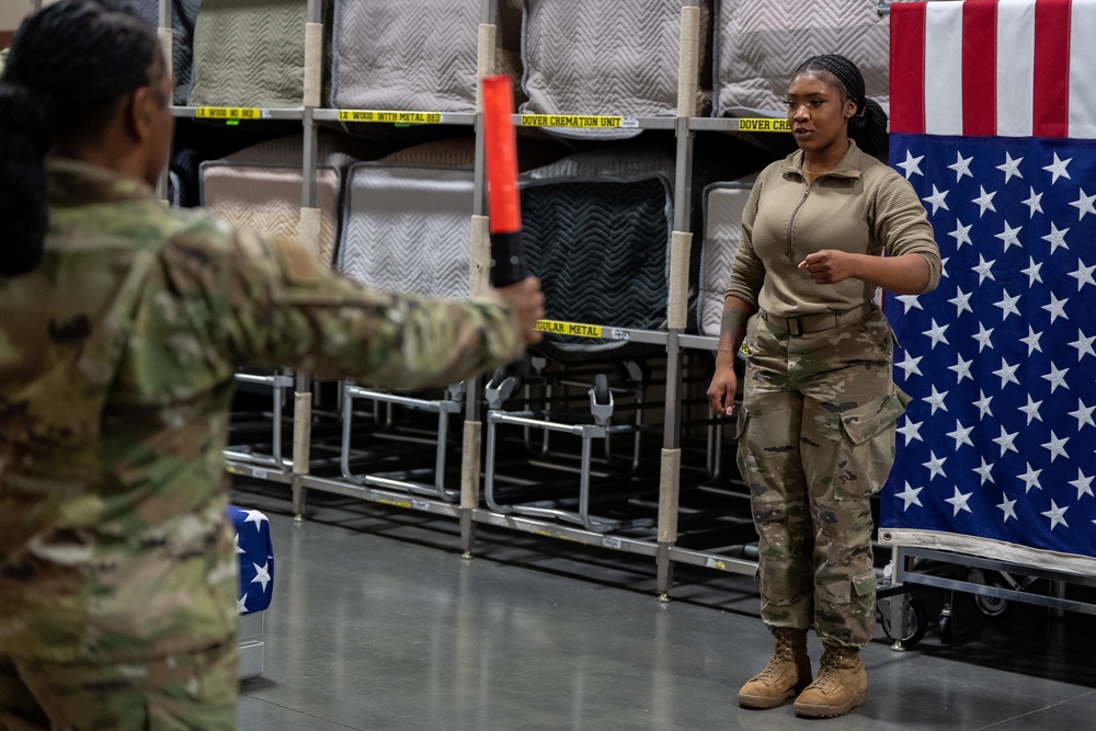 Deployers learn proper marshaling techniques at AFMAO