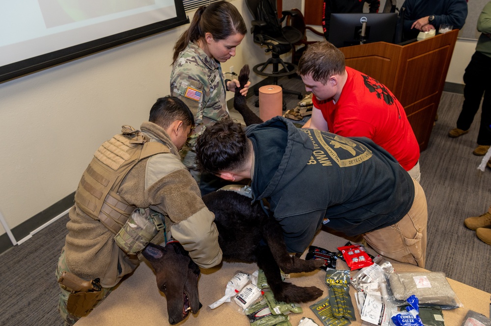 JBER veterinary readiness hosts K9 TCCC exercise to military and non-military working dog handlers