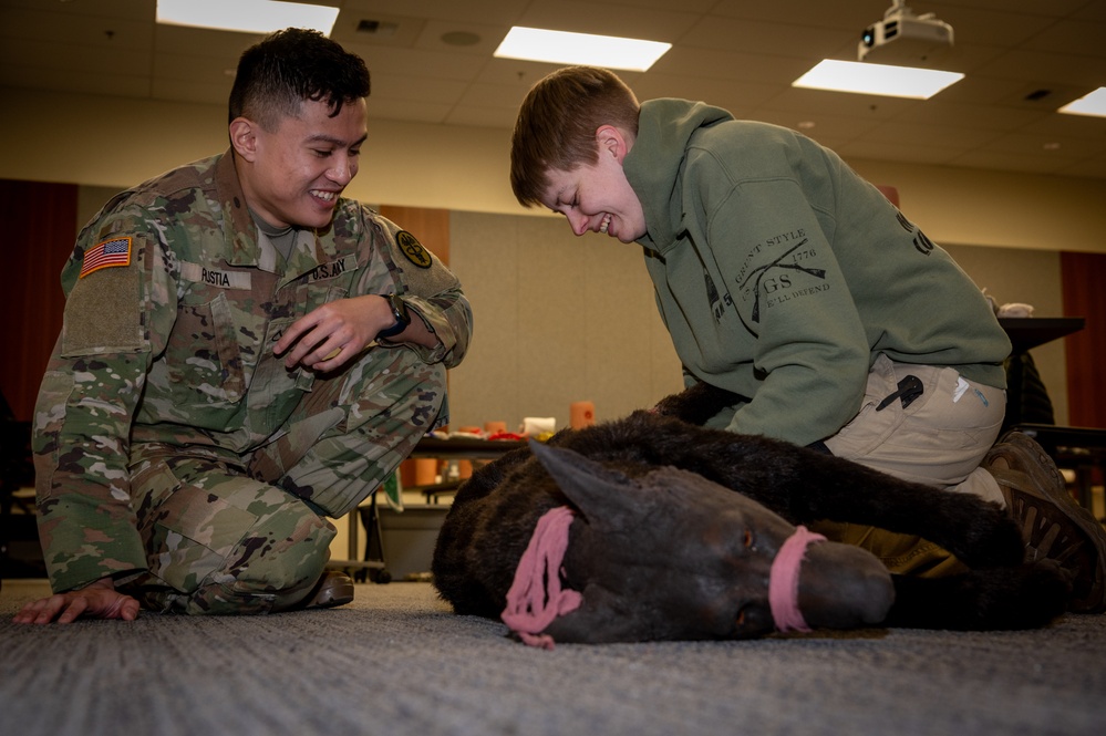 JBER veterinary readiness hosts K9 TCCC exercise to military and non-military working dog handlers