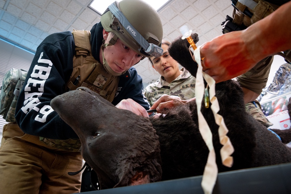 JBER veterinary readiness hosts K9 TCCC exercise to military and non-military working dog handlers