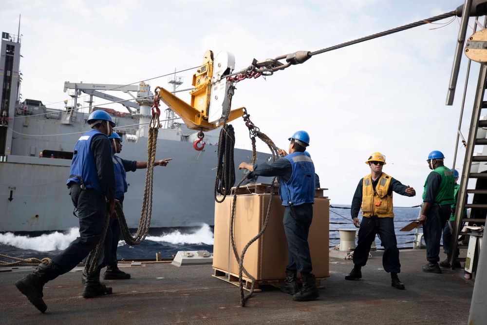 USS William P. Lawrence replenishment-at-sea