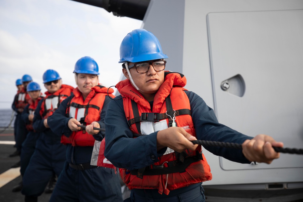 USS William P. Lawrence replenishment-at-sea