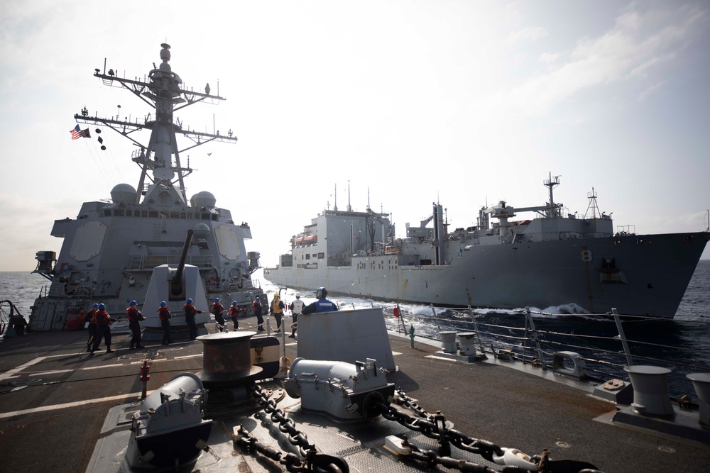 USS William P. Lawrence replenishment-at-sea