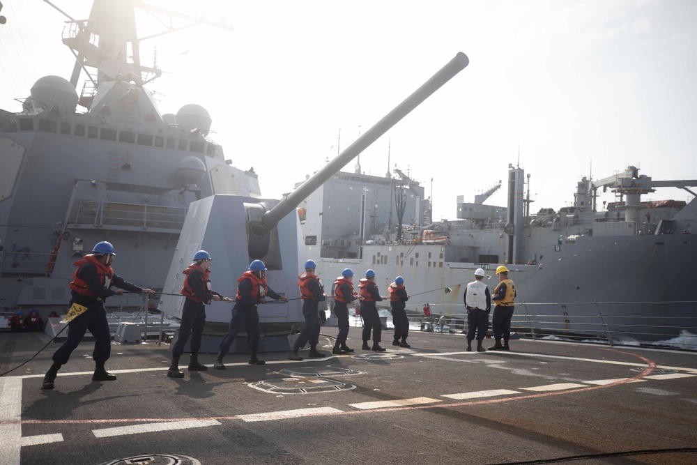 USS William P. Lawrence replenishment-at-sea