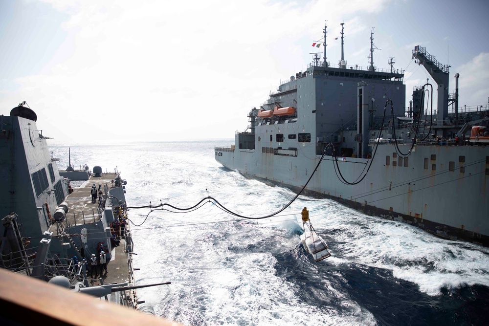 USS William P. Lawrence replenishment-at-sea