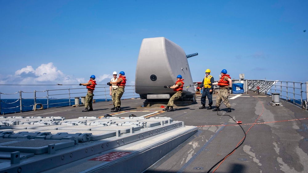 USS Princeton Conducts Replenishment-at-Sea with USNS Carl Brashear