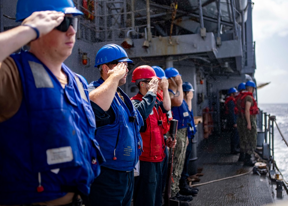 USS Princeton Conducts Replenishment-at-Sea with USNS Carl Brashear