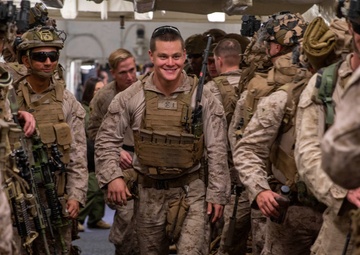 BLT 1/5 Departs USS Boxer for Platoon Reinforcement Mission