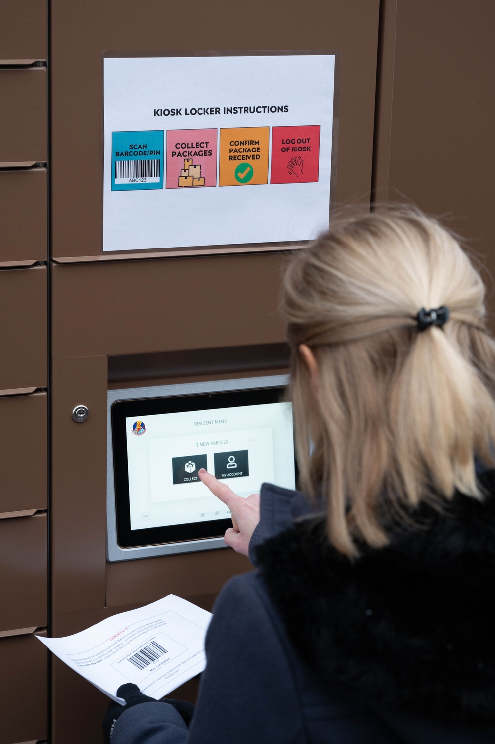 Ribbon cutting marks opening of new intelligent lockers for SSPO patrons