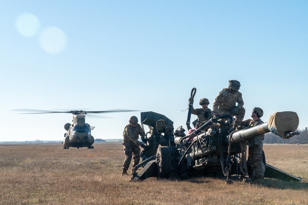 King of Battle gets a lift at Mihail Kogalniceanu Air Base