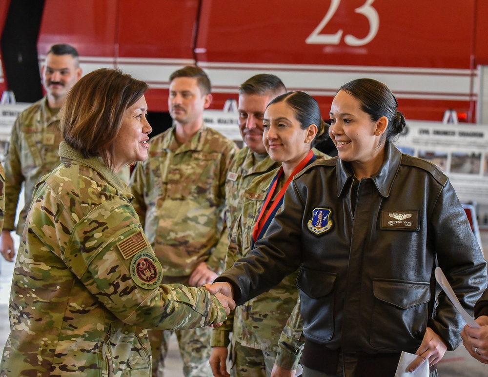 CMSAF JoAnne S. Bass Visits Utah Air National Guard