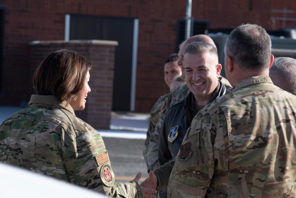 CMSAF JoAnne S. Bass Visits Utah Air National Guard