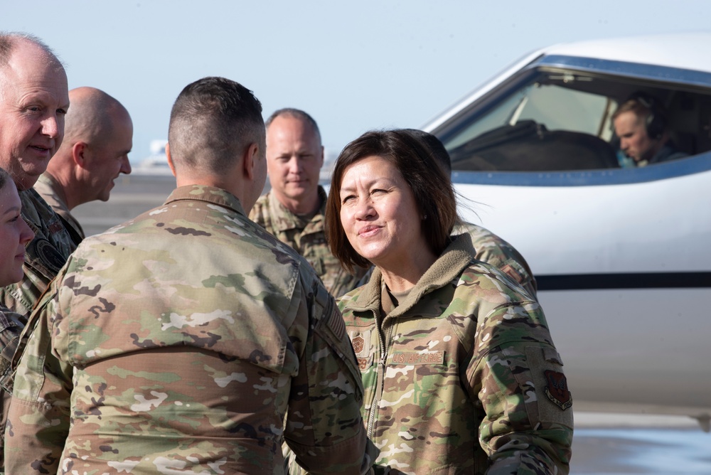 CMSAF JoAnne S. Bass Visits Utah Air National Guard