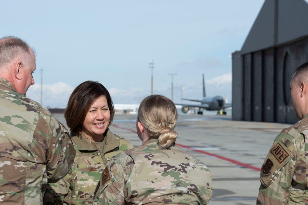 CMSAF JoAnne S. Bass Visits Utah Air National Guard