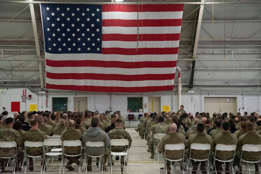 CMSAF JoAnne S. Bass Visits Utah Air National Guard