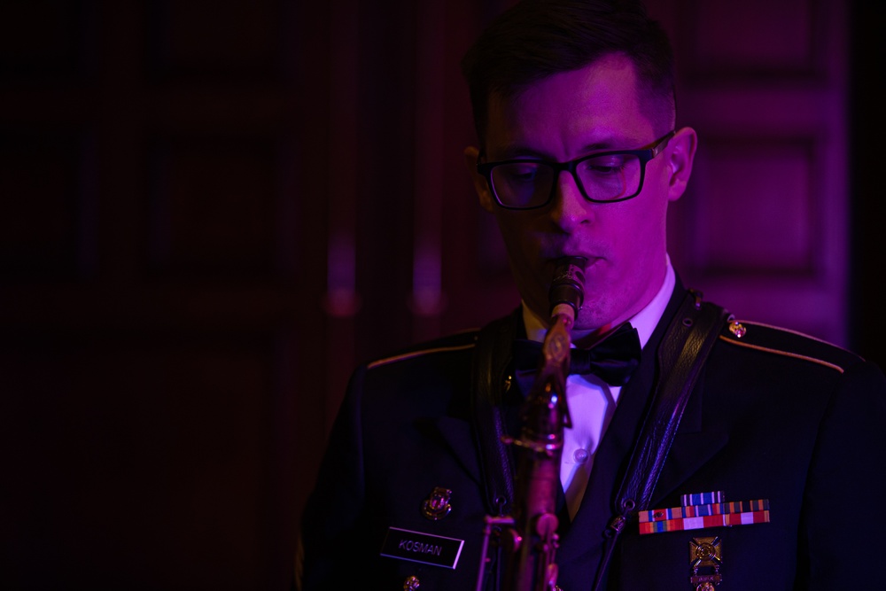 151st Army Band plays TAG retirement dinner