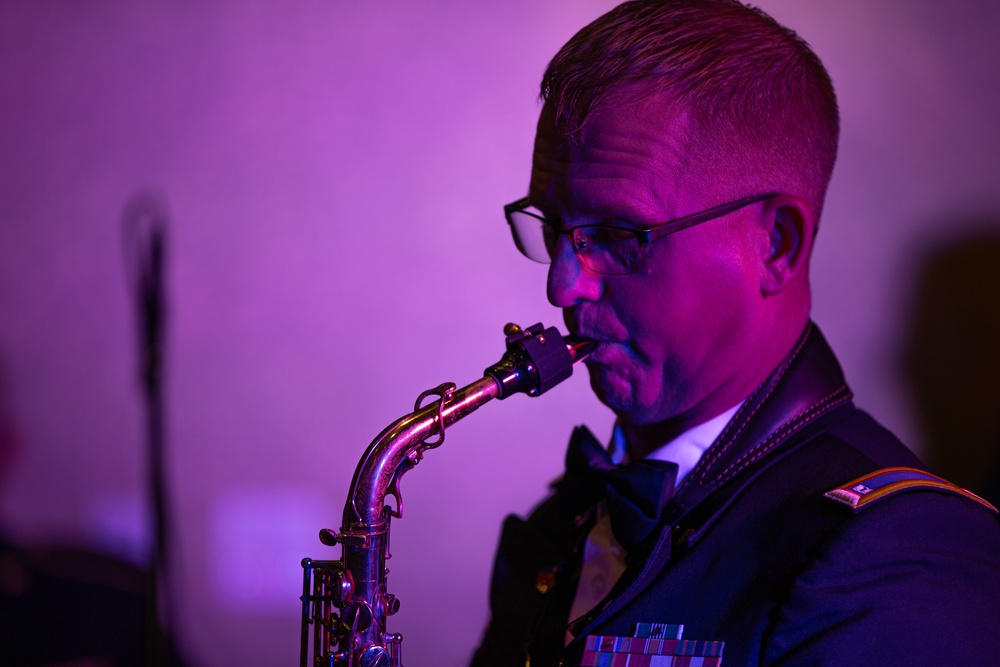 151st Army Band plays TAG retirement dinner