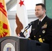 Rear Adm. Brandon Taylor addresses guests of the DCPH-A Ribbon Cutting