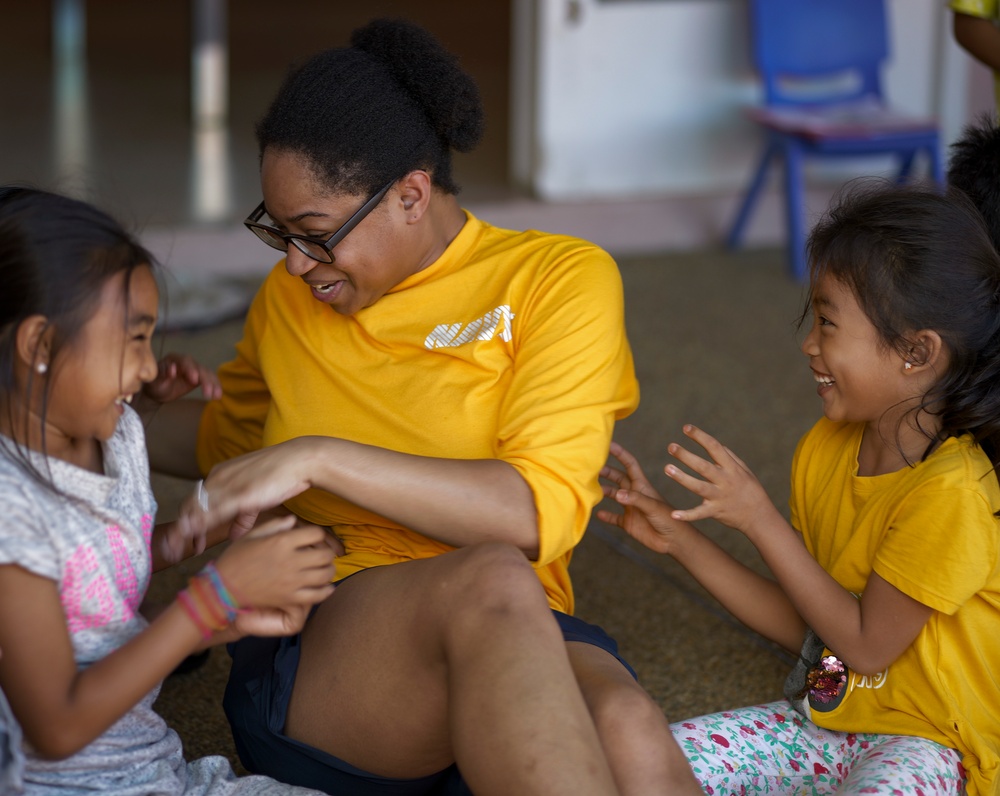 USS Carl Vinson Sailors Participate in COMREL