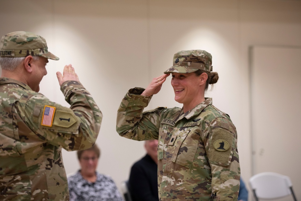 Delaware Army National Guard member Lt. Col. Melissa Pietras promotion