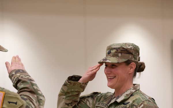 Delaware Army National Guard member Lt. Col. Melissa Pietras promotion