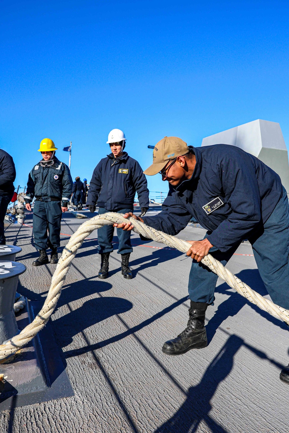 USS John Finn Gets Underway