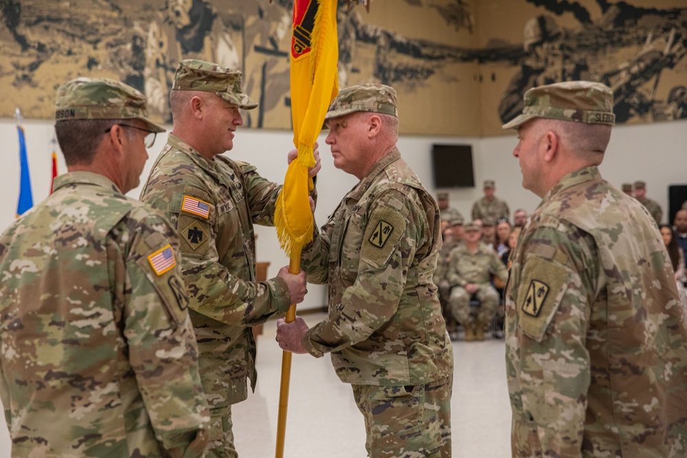 Oklahoma National Guard 45th Field Artillery Brigade holds change of command ceremony