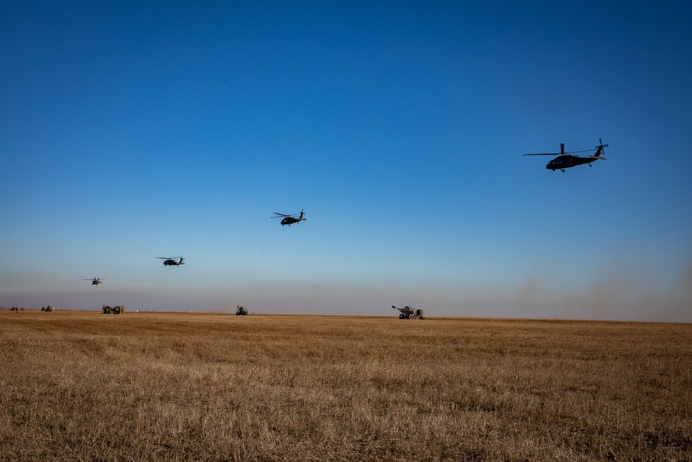 'Bone Crusher' Battery Air Assaults to the Objective in Romania