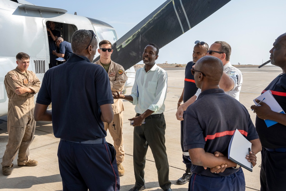 CLDJ Conducts Trilateral Aviation Firefighting Familiarization