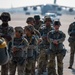 U.S. and Qatari forces conduct an airborne exercise on Christmas day
