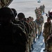 U.S. and Qatari forces conduct an airborne exercise on Christmas day