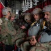U.S. and Qatari forces conduct an airborne exercise on Christmas day